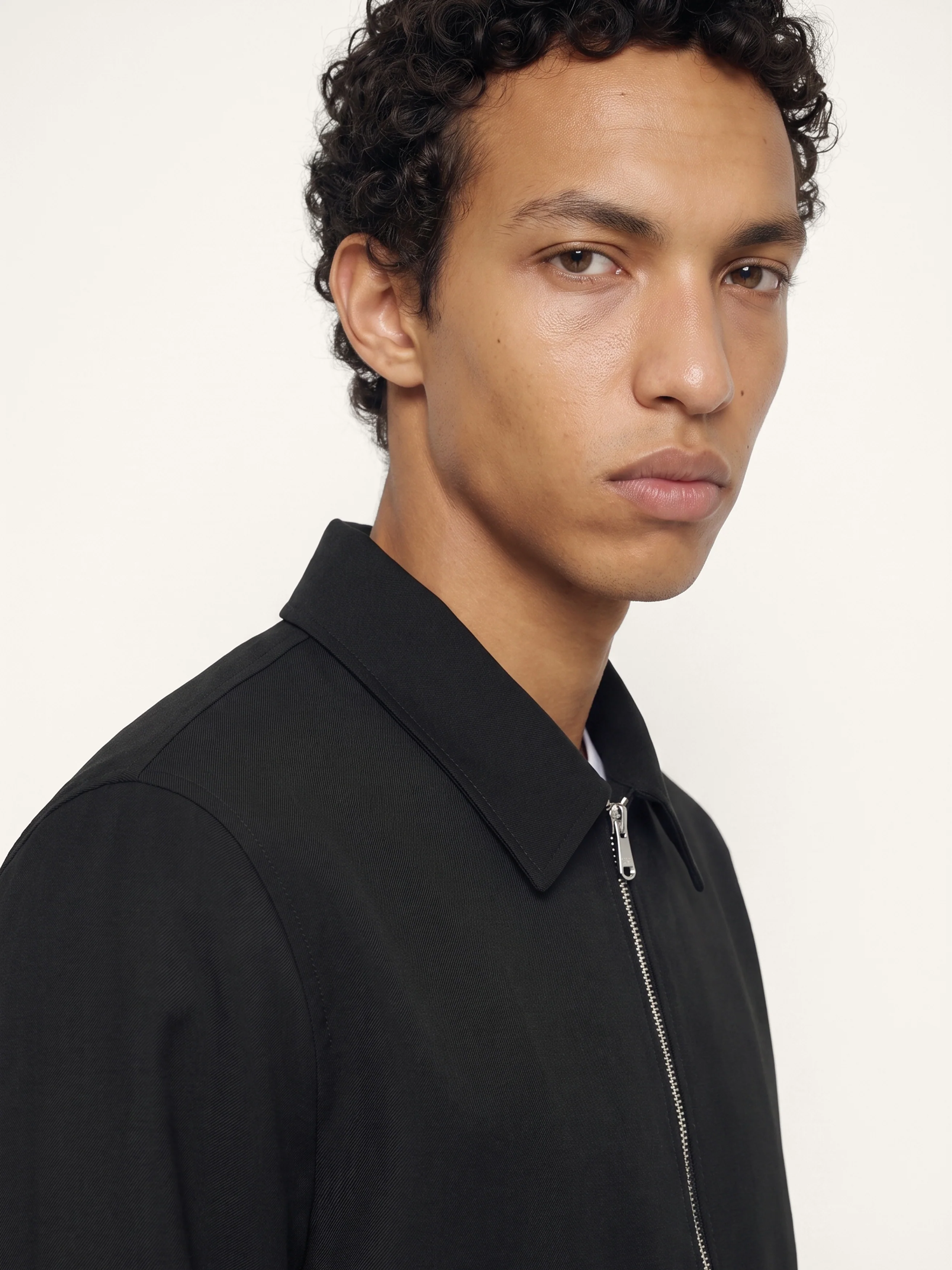 The 24 Coach Jacket Tropical Wool || Black | Tropical Wool - Image 4