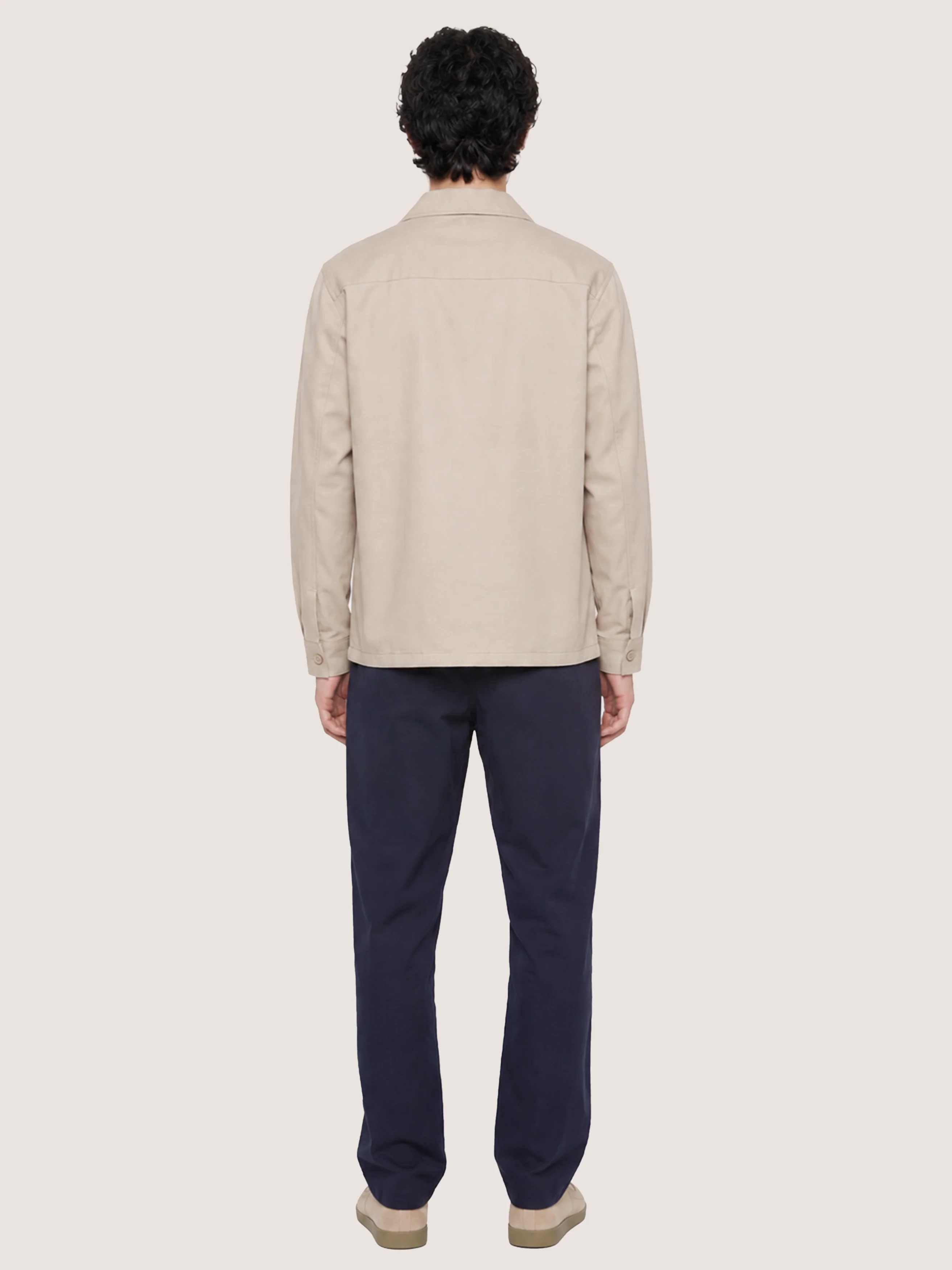 The 24 Cotton Overshirt || Beige | Cotton - Image 3