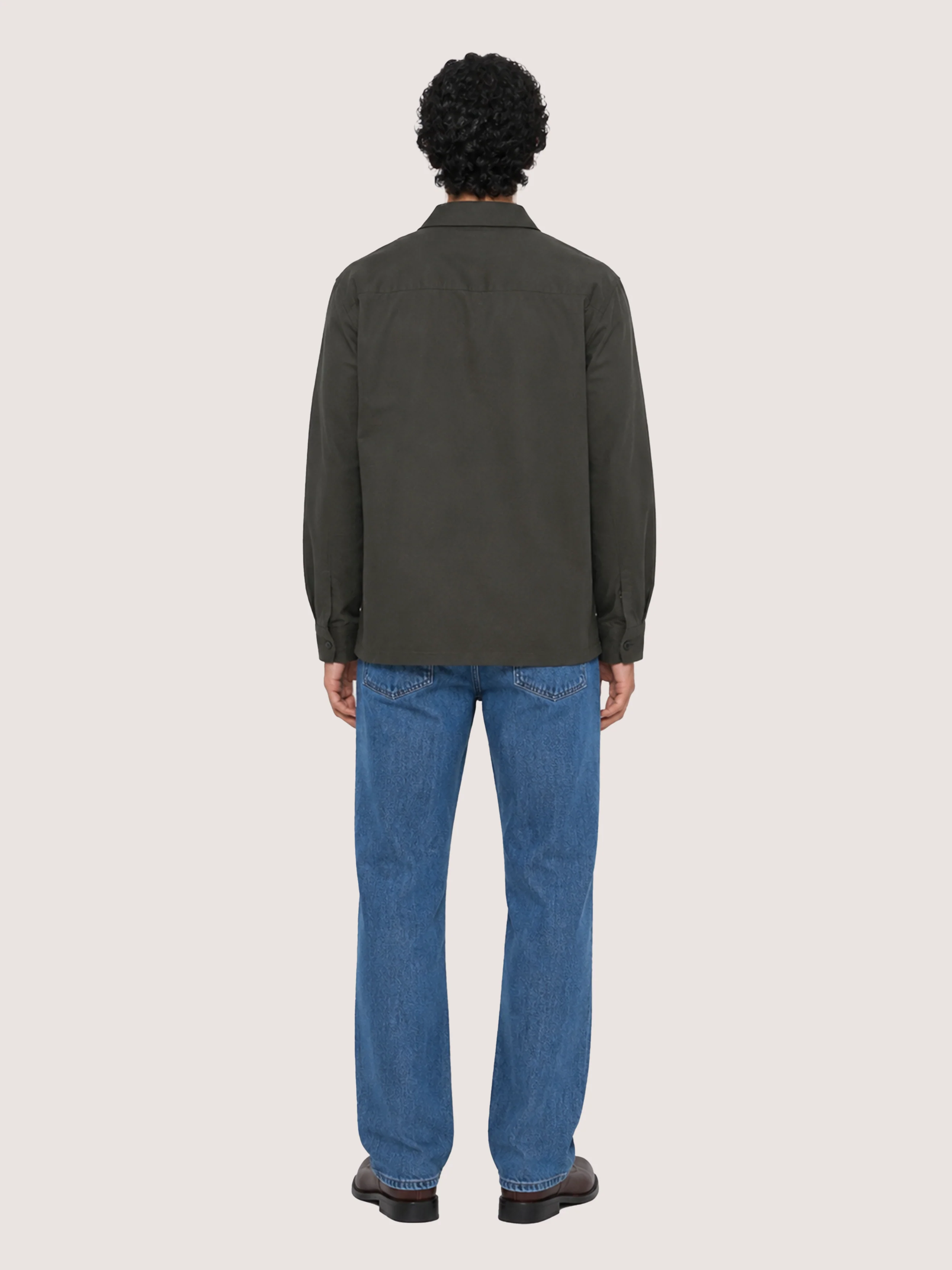 The 24 Cotton Overshirt || Dark Olive | Cotton - Image 3