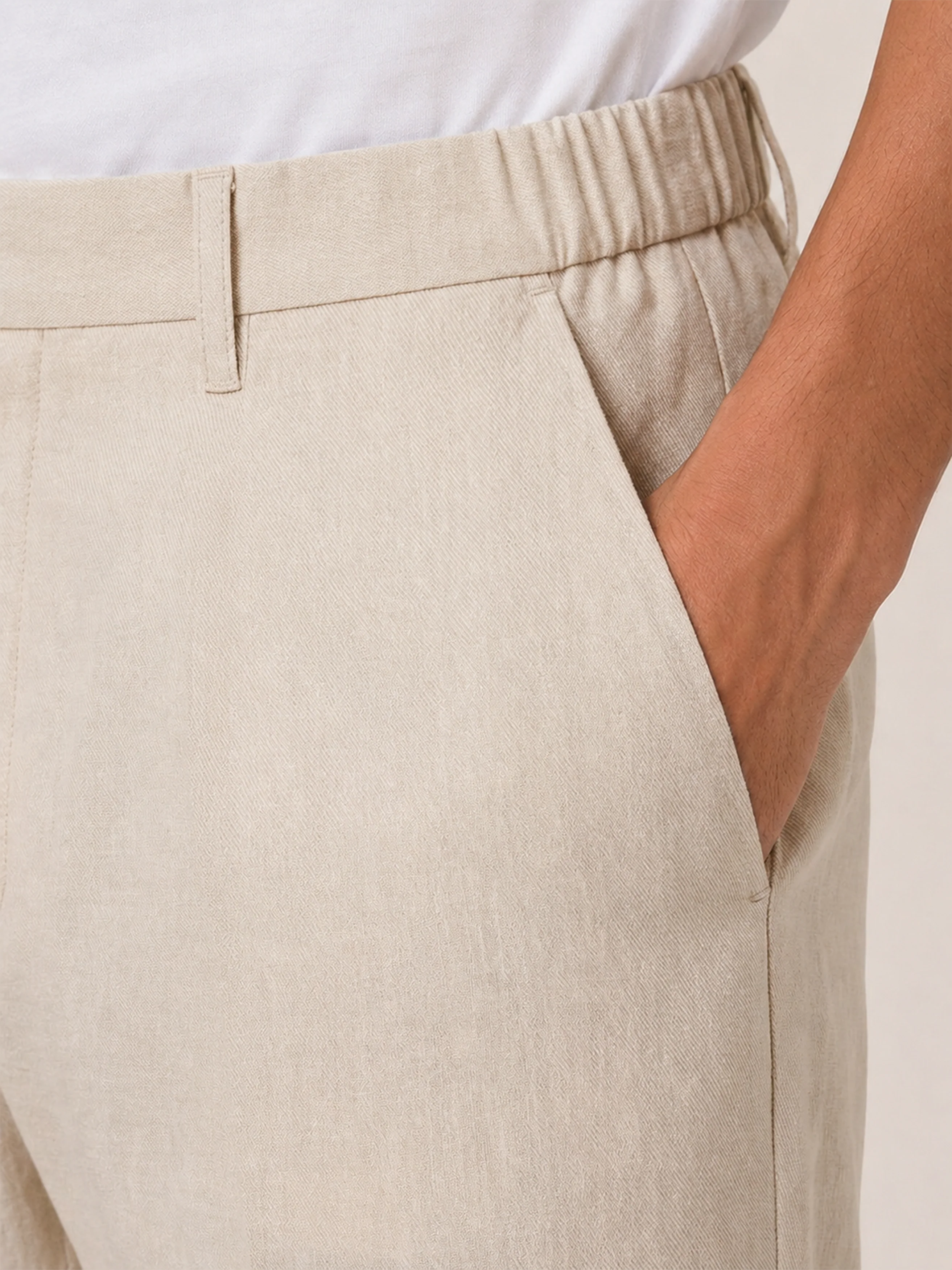 The 24 Trouser Linen Regular || Natural | Linen - Image 4