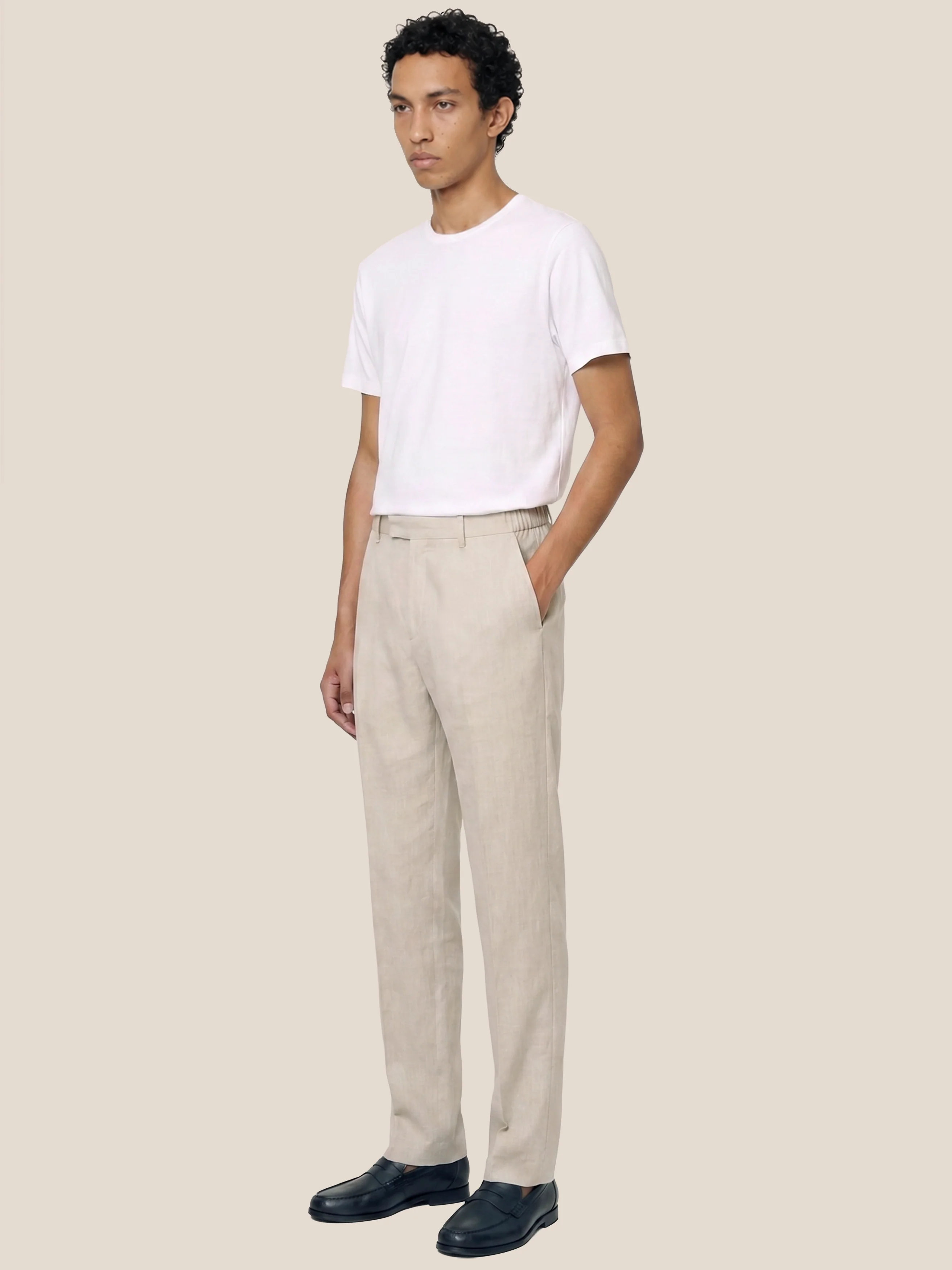 The 24 Trouser Linen Regular || Natural | Linen - Image 5