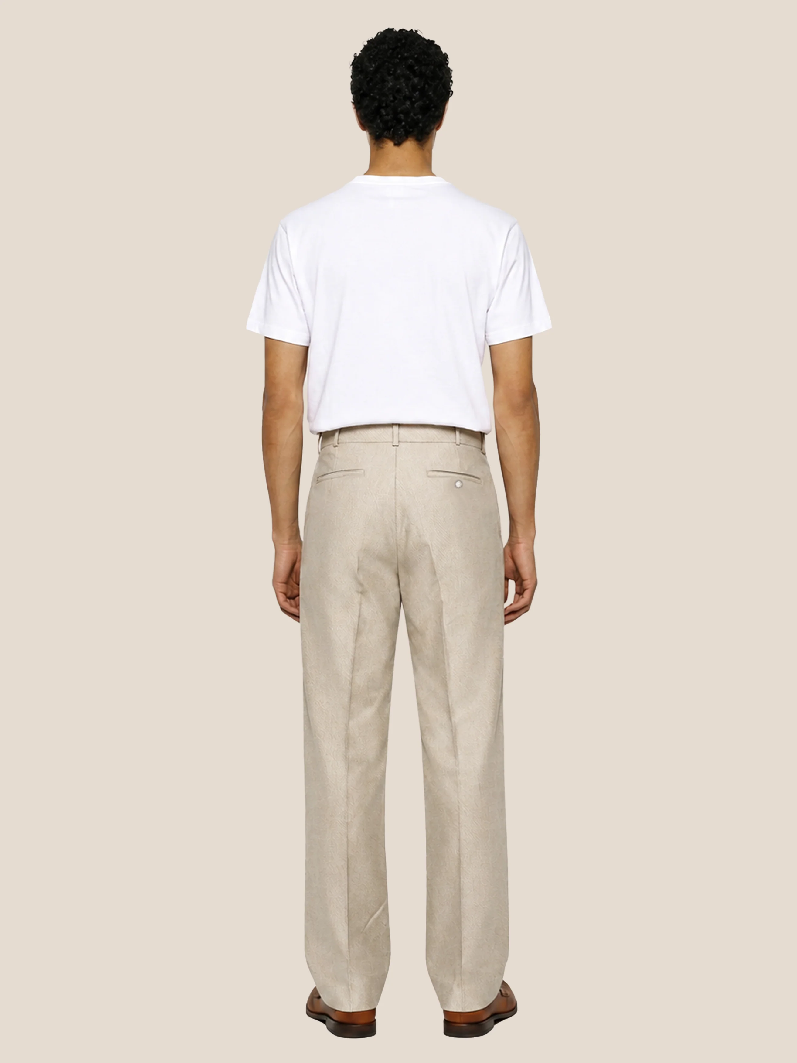 The Atelier Trouser || Natural | Linen - Image 3
