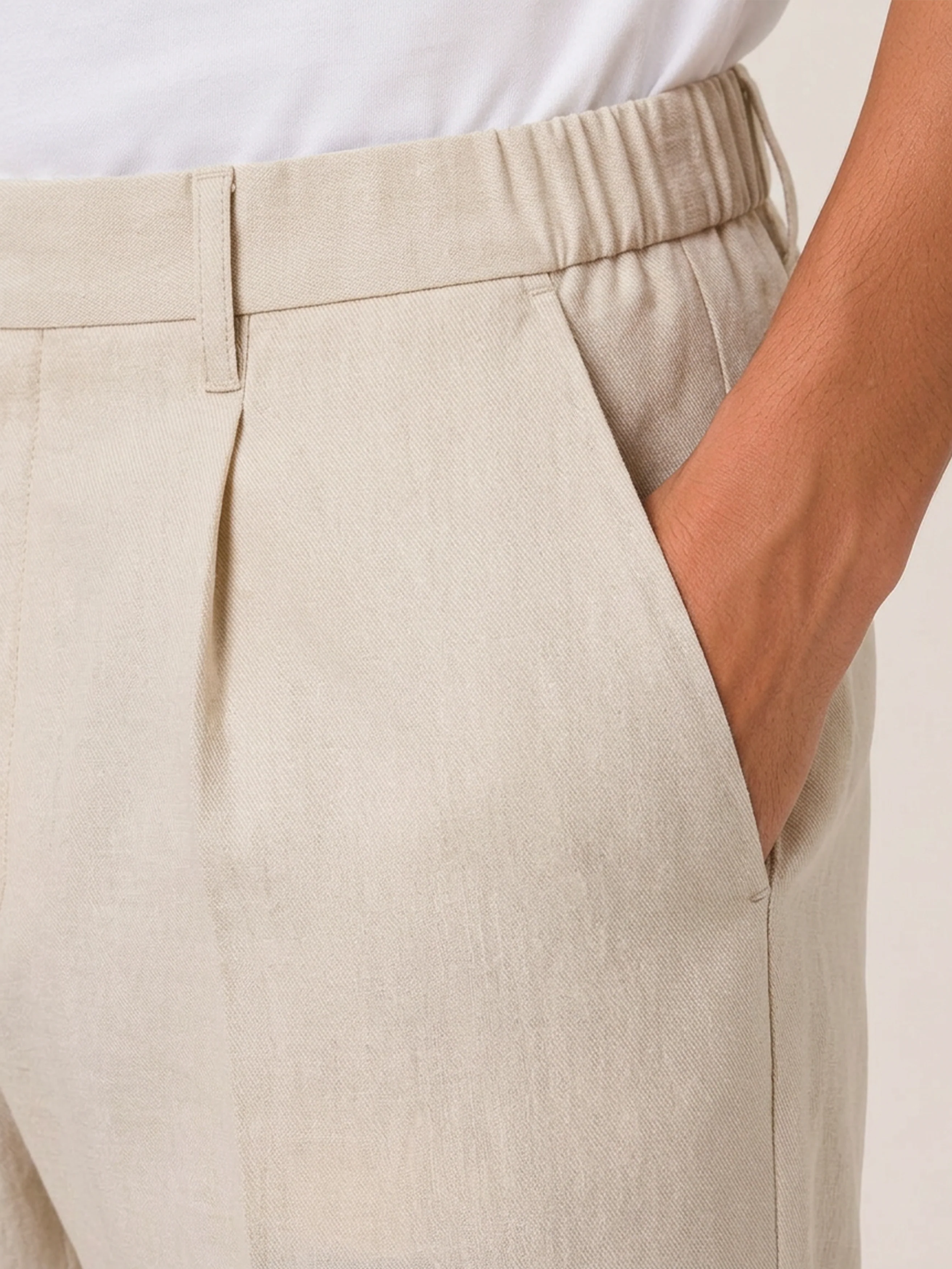 The Atelier Trouser || Natural | Linen - Image 4