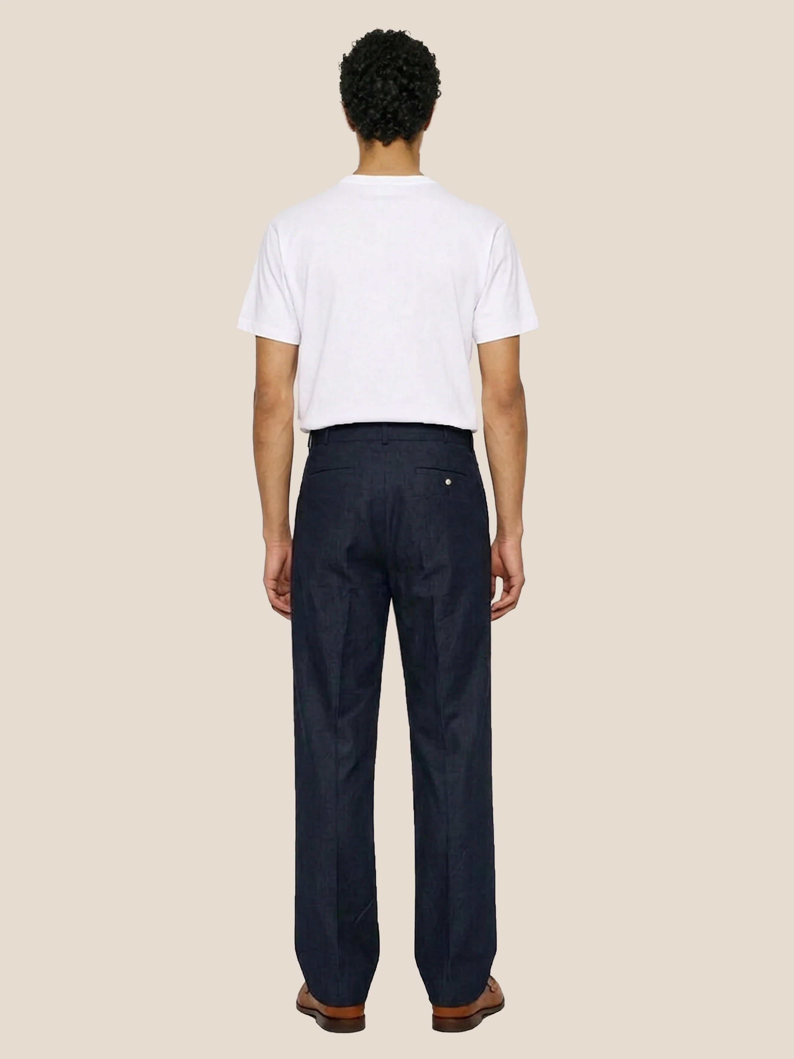 The Atelier Trouser || Navy | Linen - Image 3