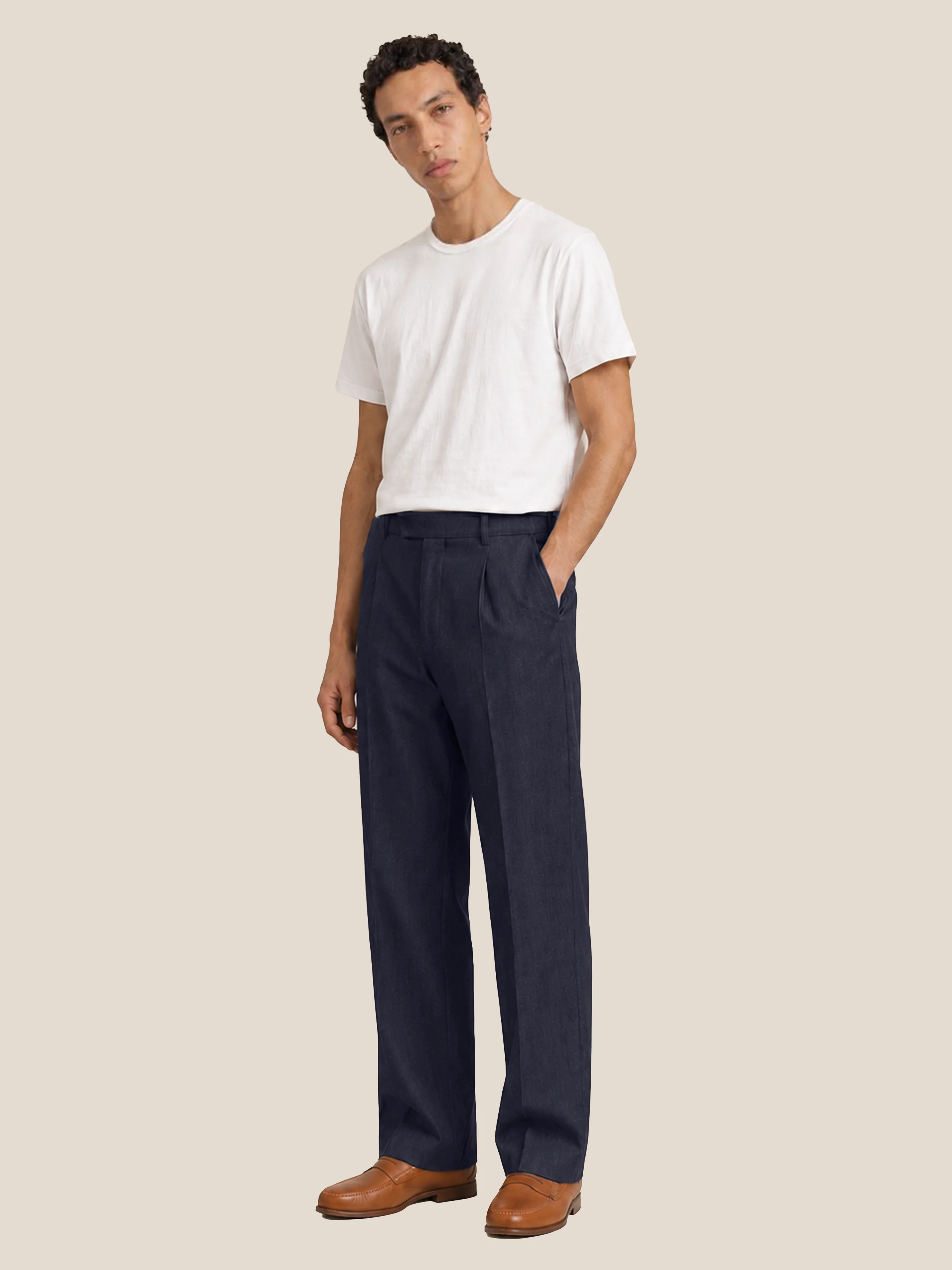 The Atelier Trouser || Navy | Linen - Image 4