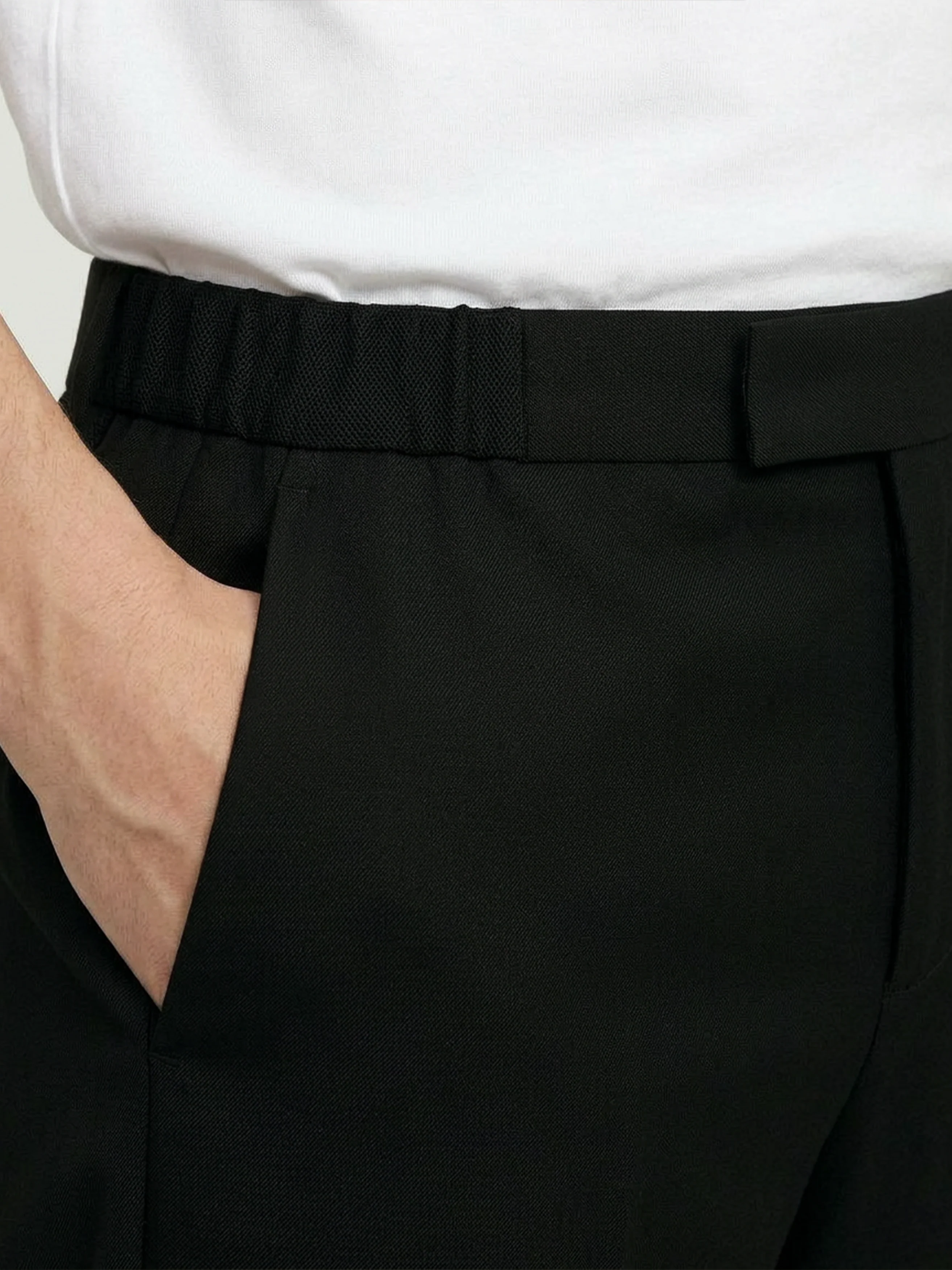 The Tropical Wool 24 Trouser Regular || Black | Tropical Wool - Image 3